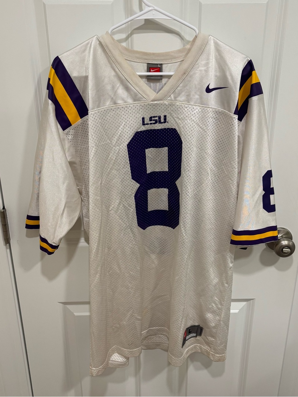 Nike LSU Tigers Zach Mettenburger #8 Football Jersey Mens Size Large